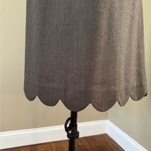 Lilly Pulitzer Brown Wool Shift Dress with Gold Buttons